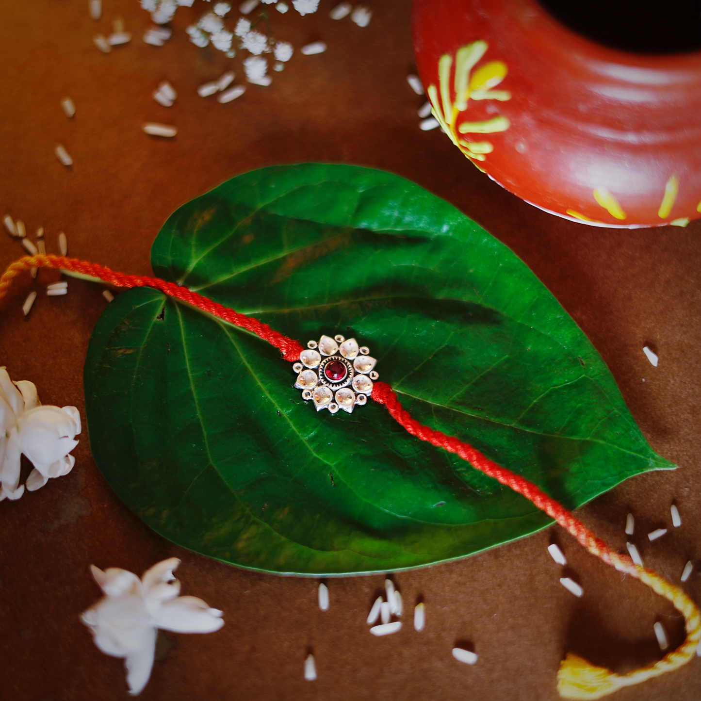 Red Blossom Rakhi