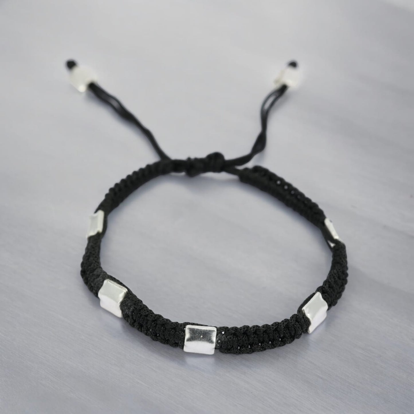 Unisex Square Beads Thread Bracelet
