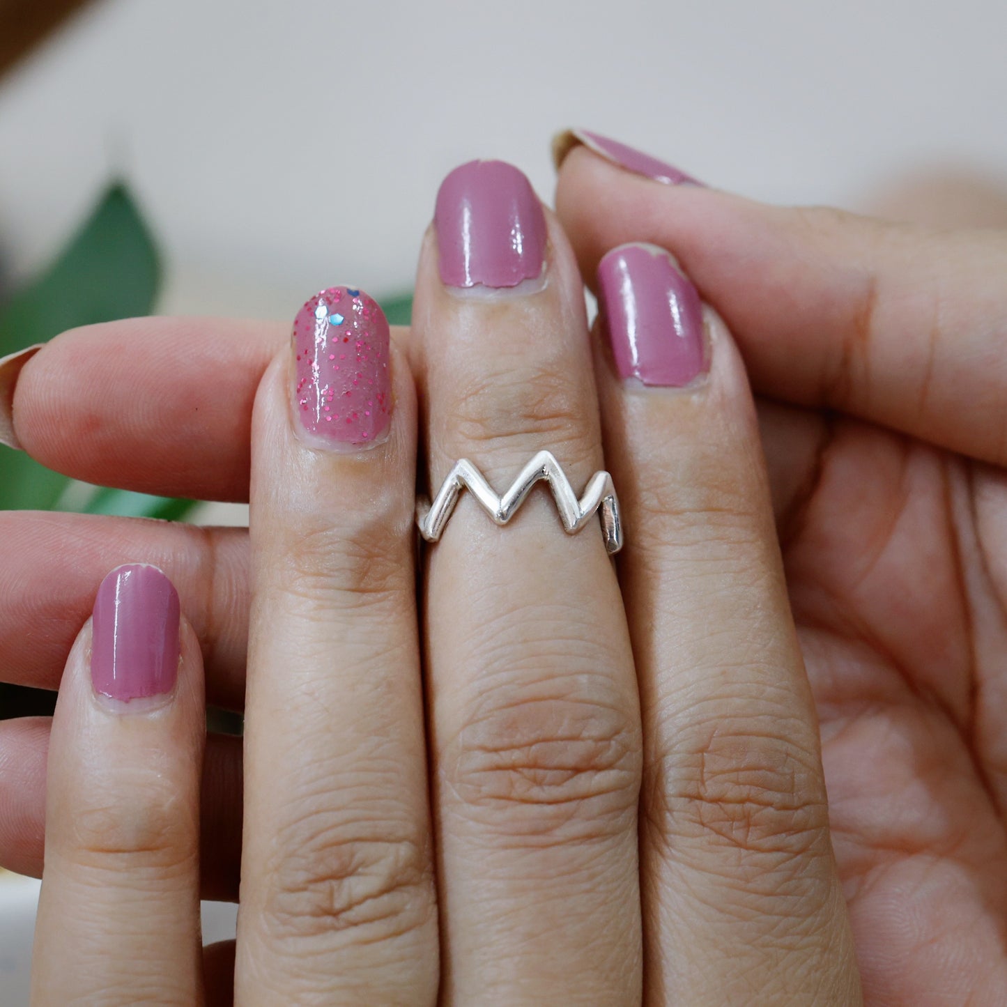 Zig-Zag Pinki Finger Ring