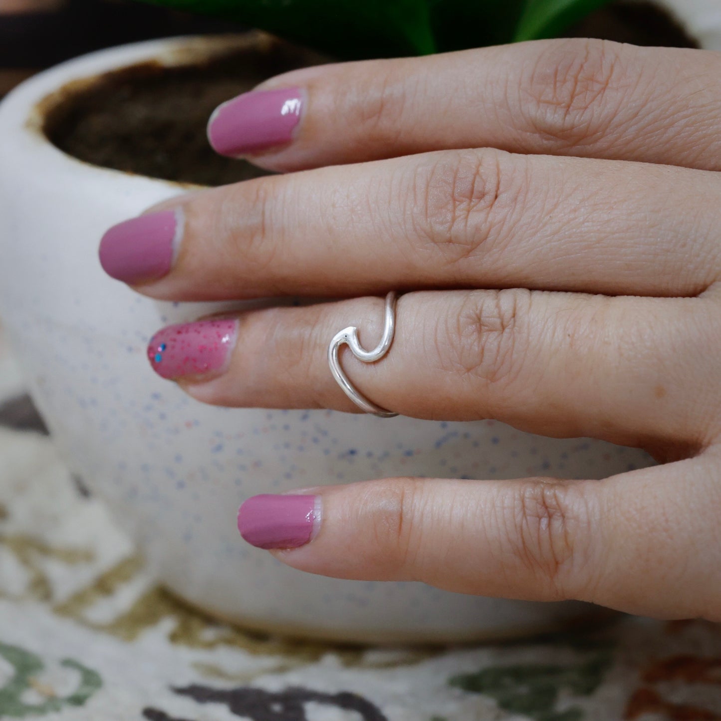 Beach Wave Stackable Ring