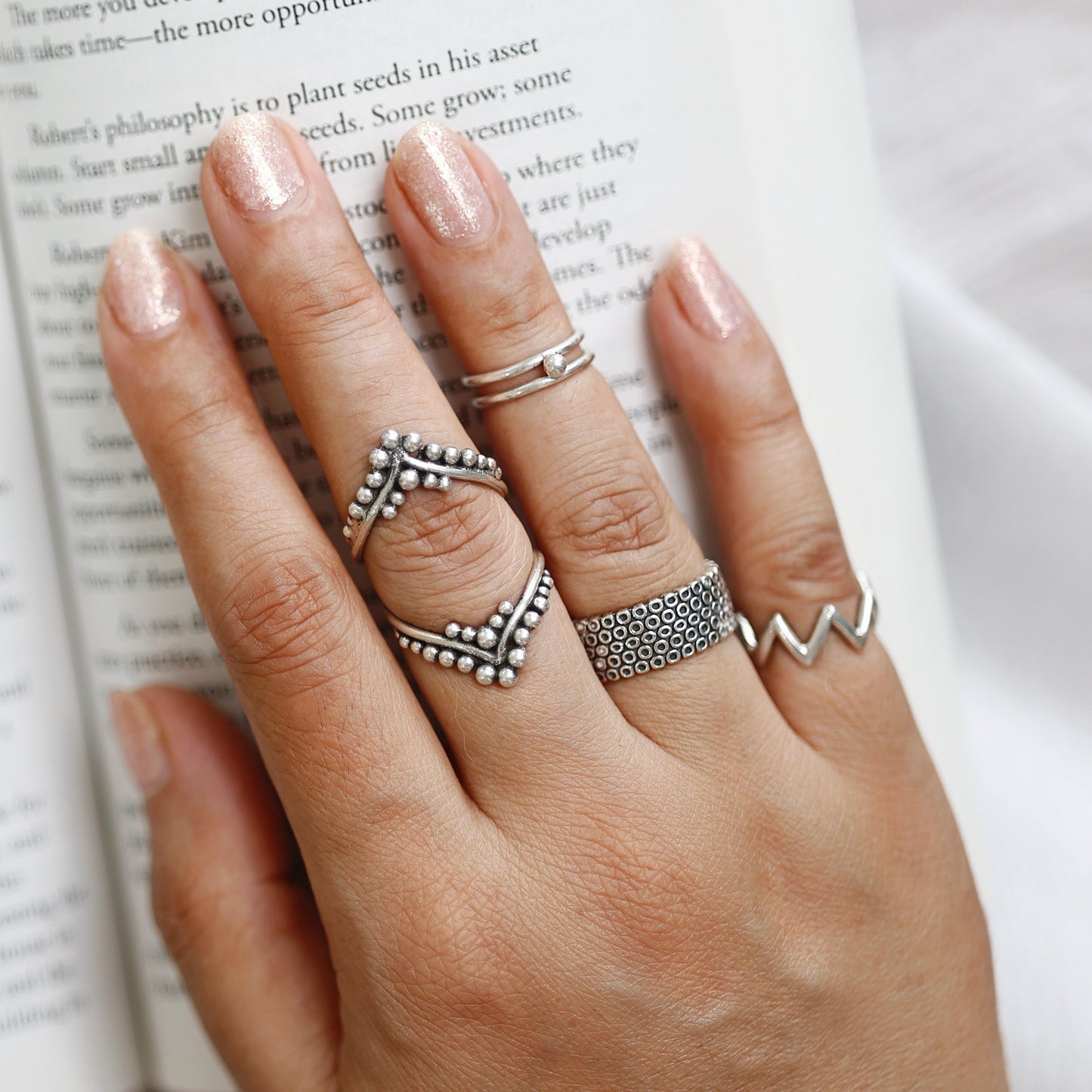 Zig-Zag Pinki Finger Ring