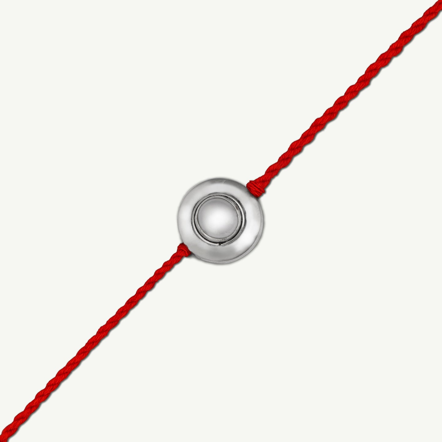 Gemini Silver Rakhi (May 21 - June 20)-Pearl