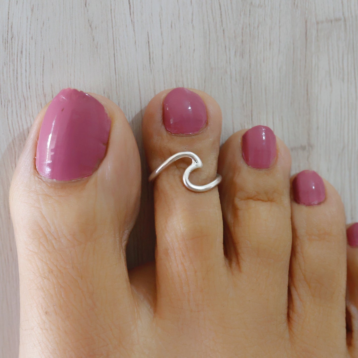 Beach Wave Toe-Rings (Pair)