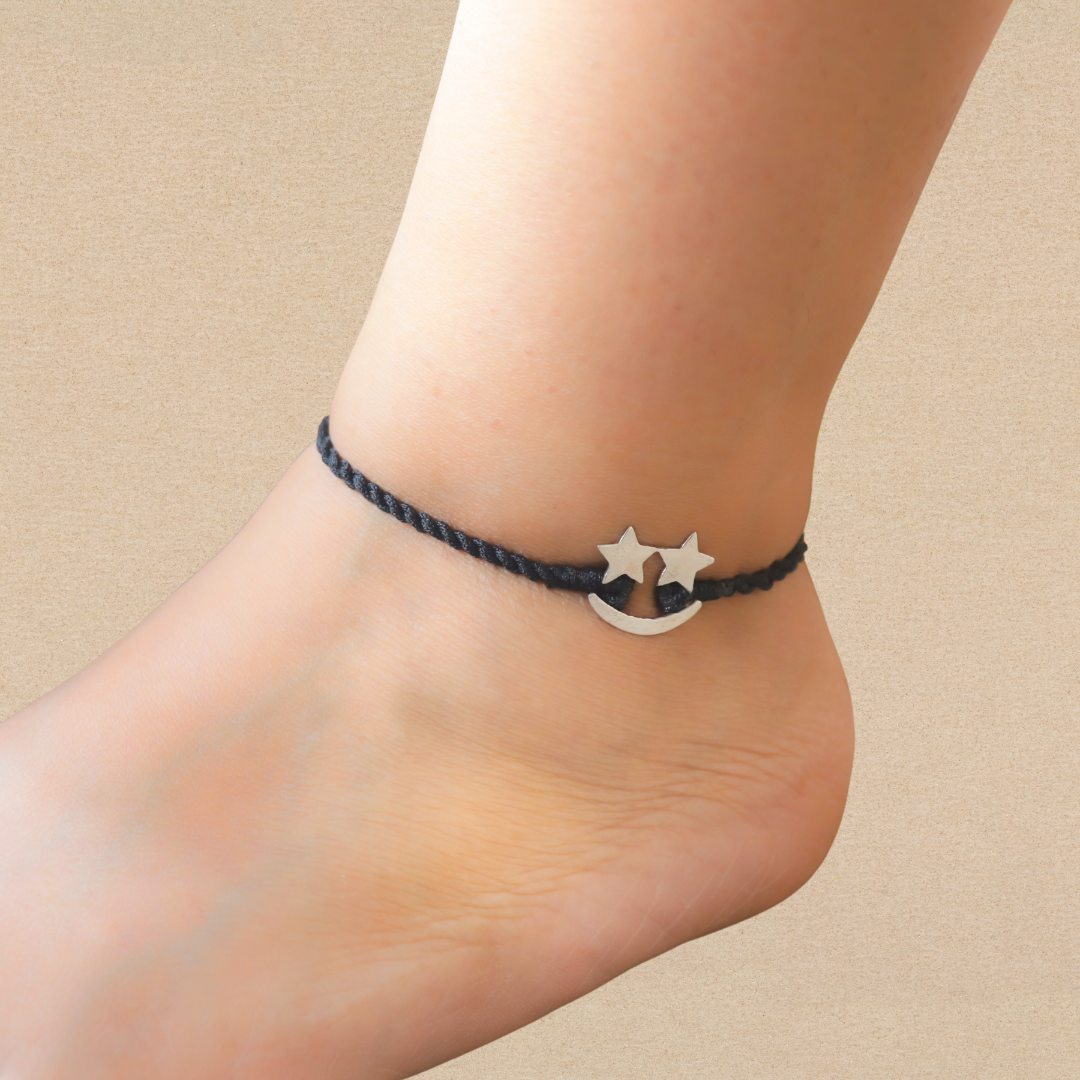 Unisex Star Emoji Nazarbattu Anklet