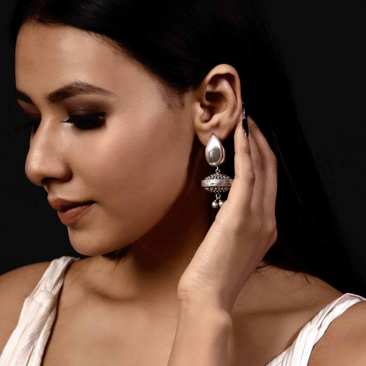 Badam Reversable Jhumka - Smith Jewels