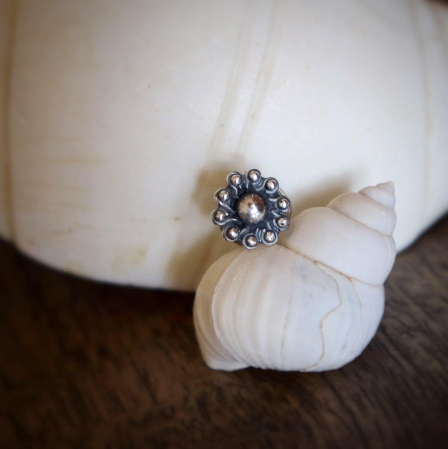 Chakri Nose Pin (wire or Clip-on) - Smith Jewels