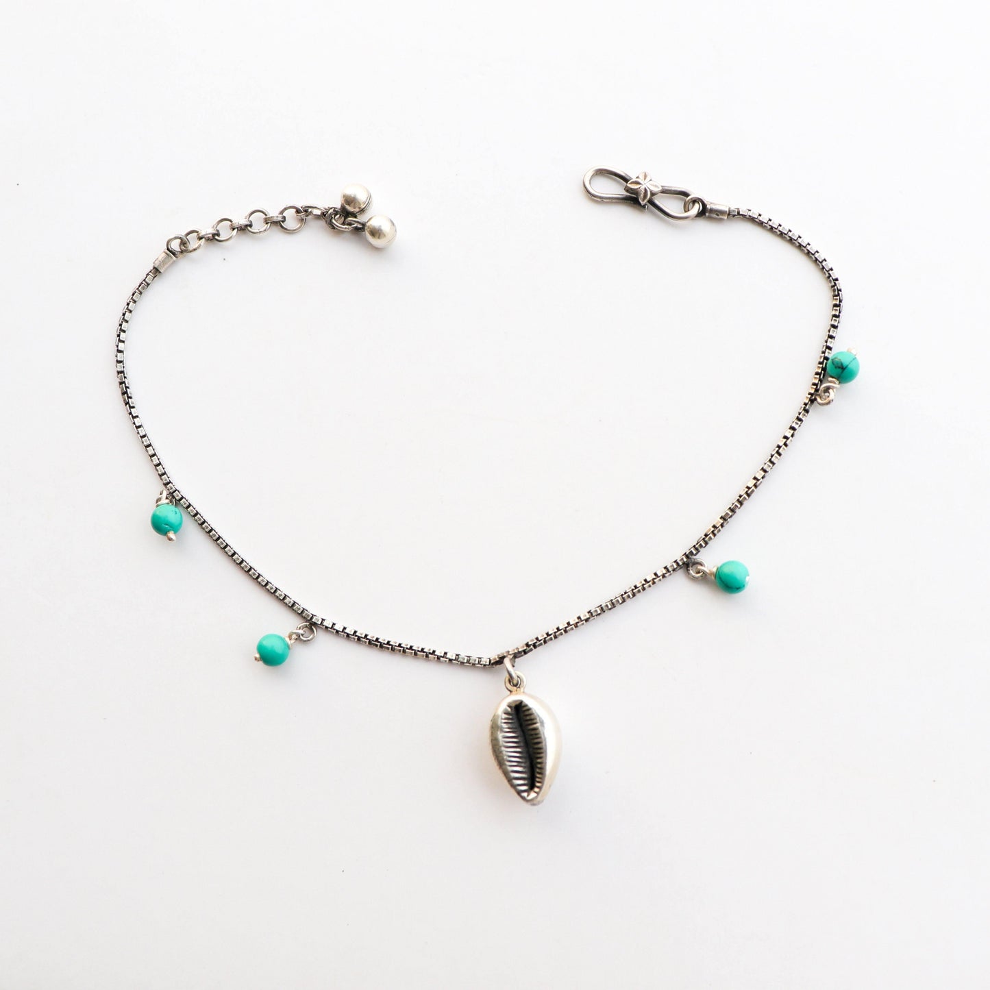 Cowrie Turquoise Anklet - Smith Jewels