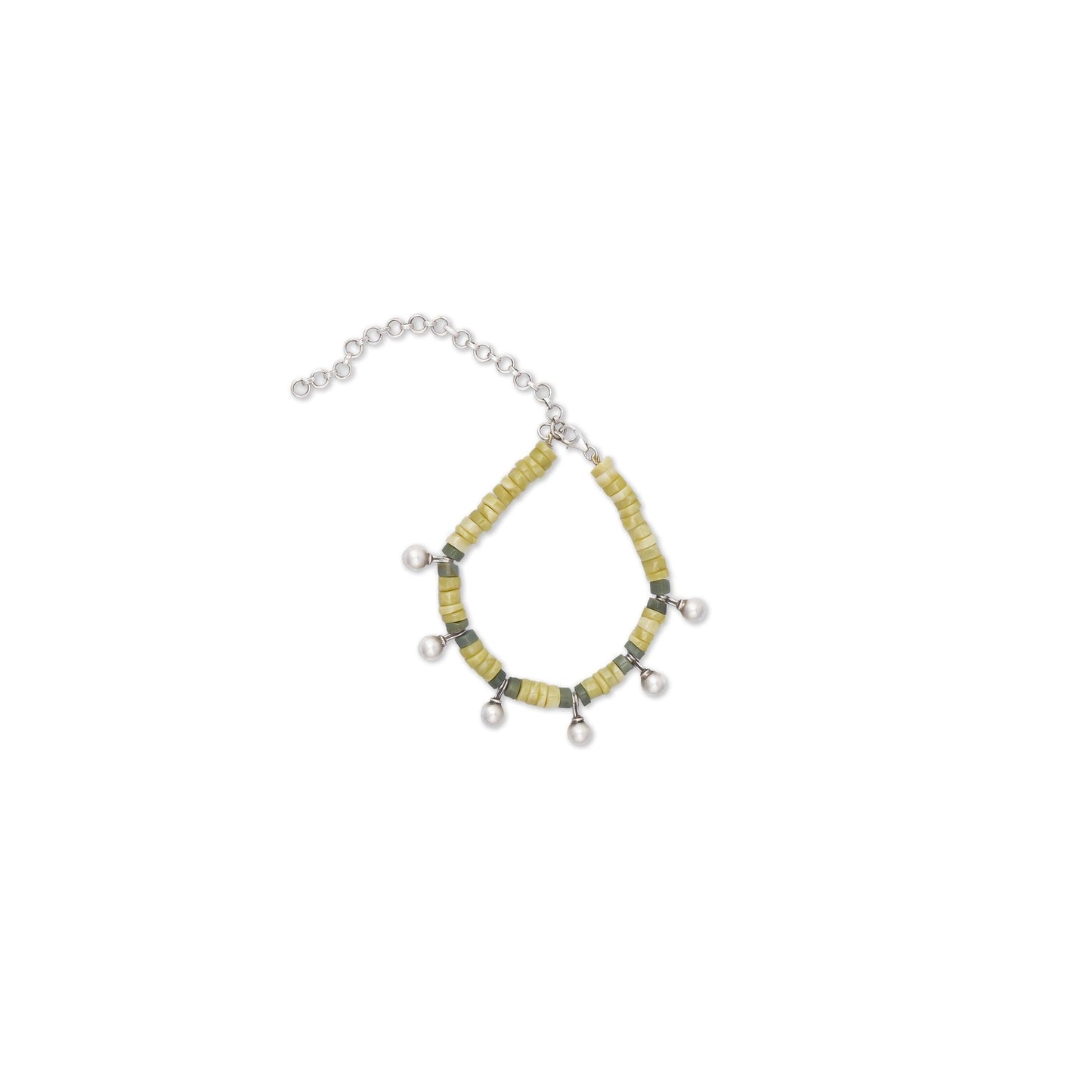 Green Beach Beads Anklet - Smith Jewels