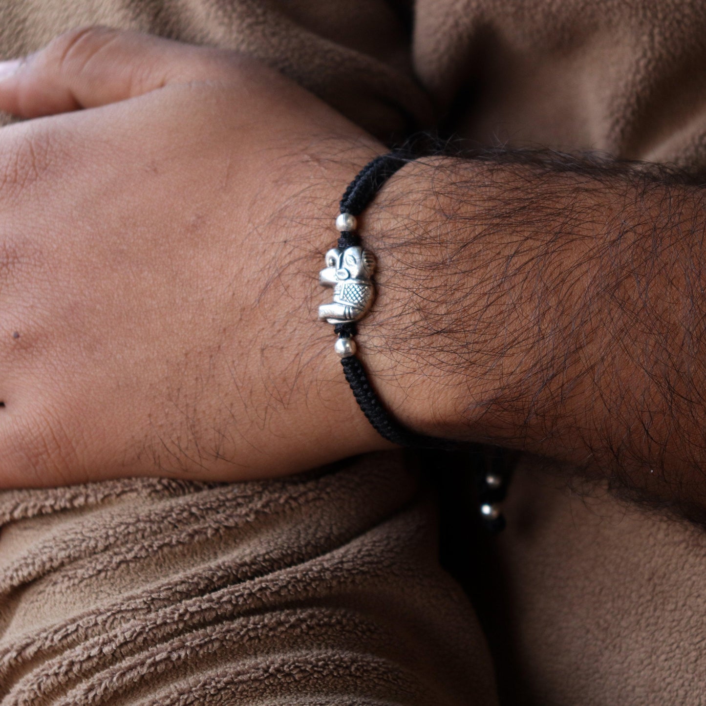 Haathi Nazarbattu Bracelet( Black/Red) - Smith Jewels