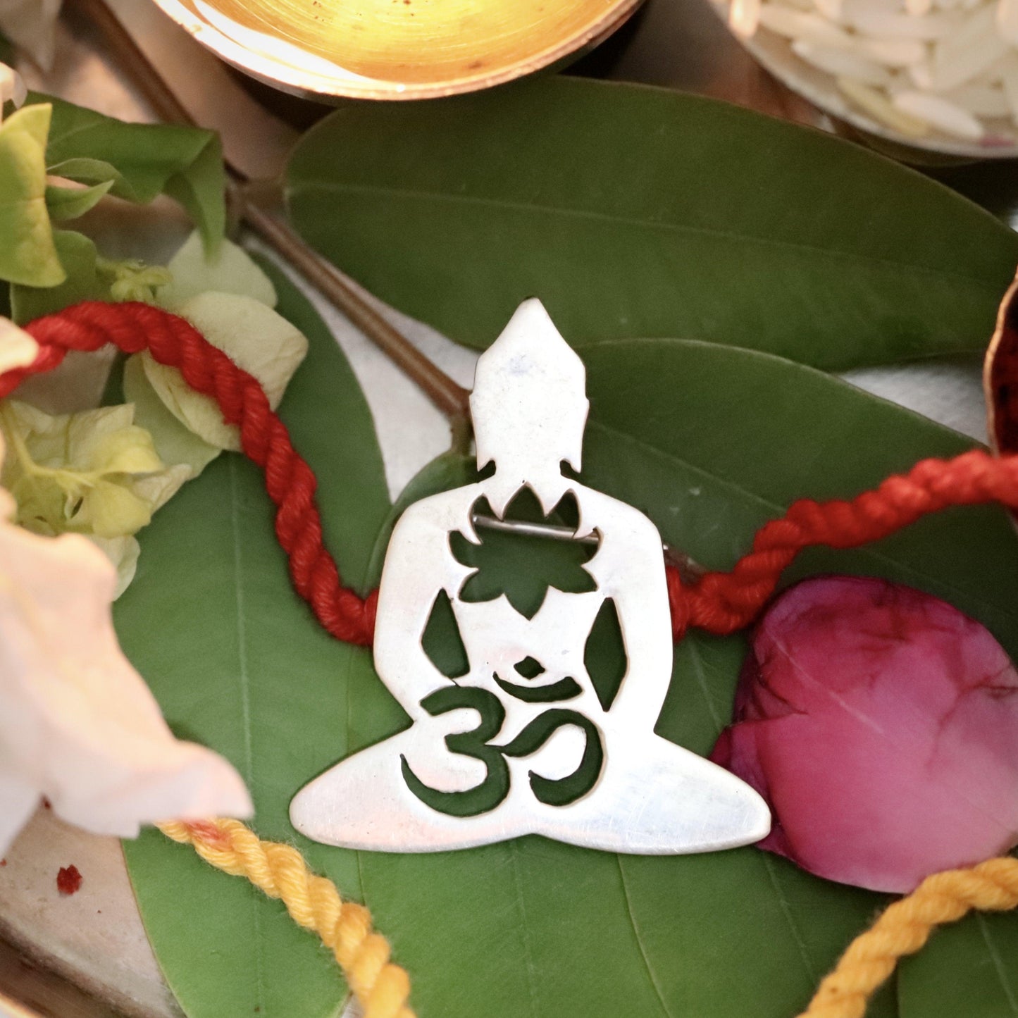 Handcrafted Jeevan Chakra Rakhi cum Brooch - Smith Jewels