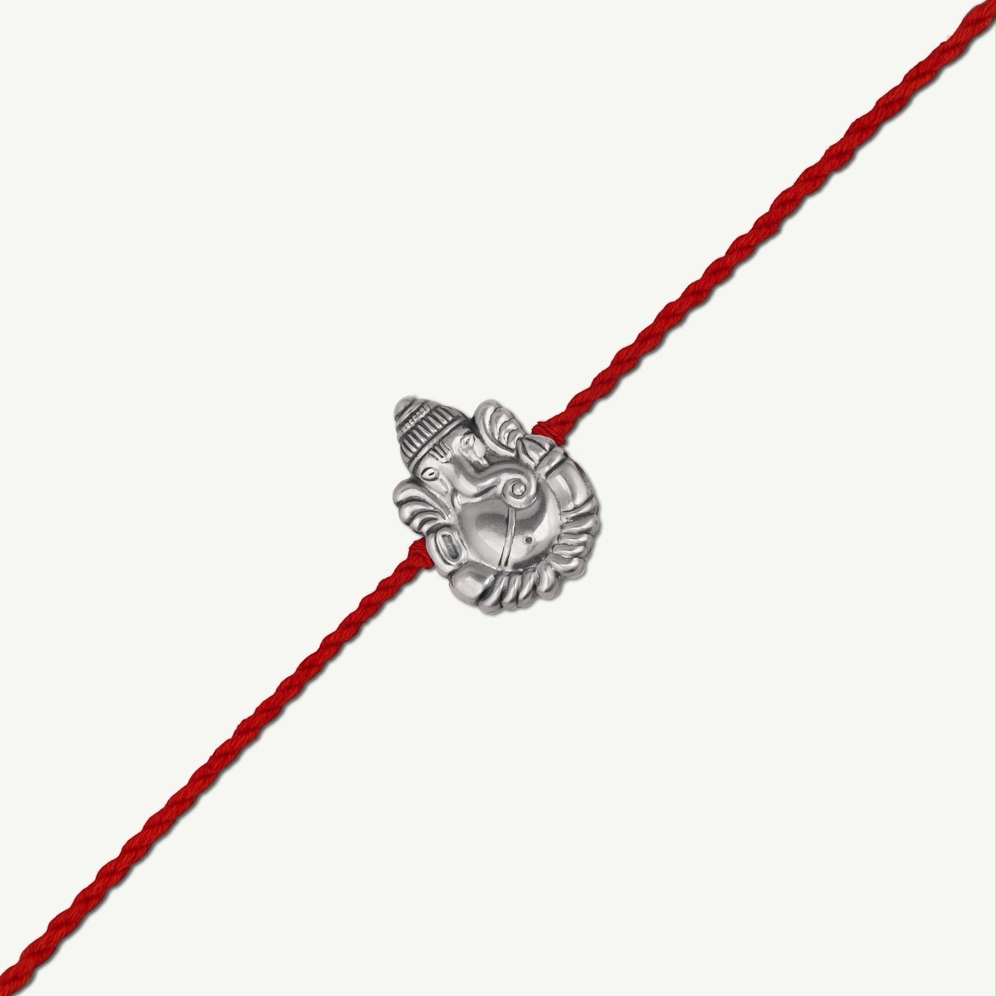 Handcrafted Silver Ganesha Rakhi cum Brooch + Pendant - Smith Jewels