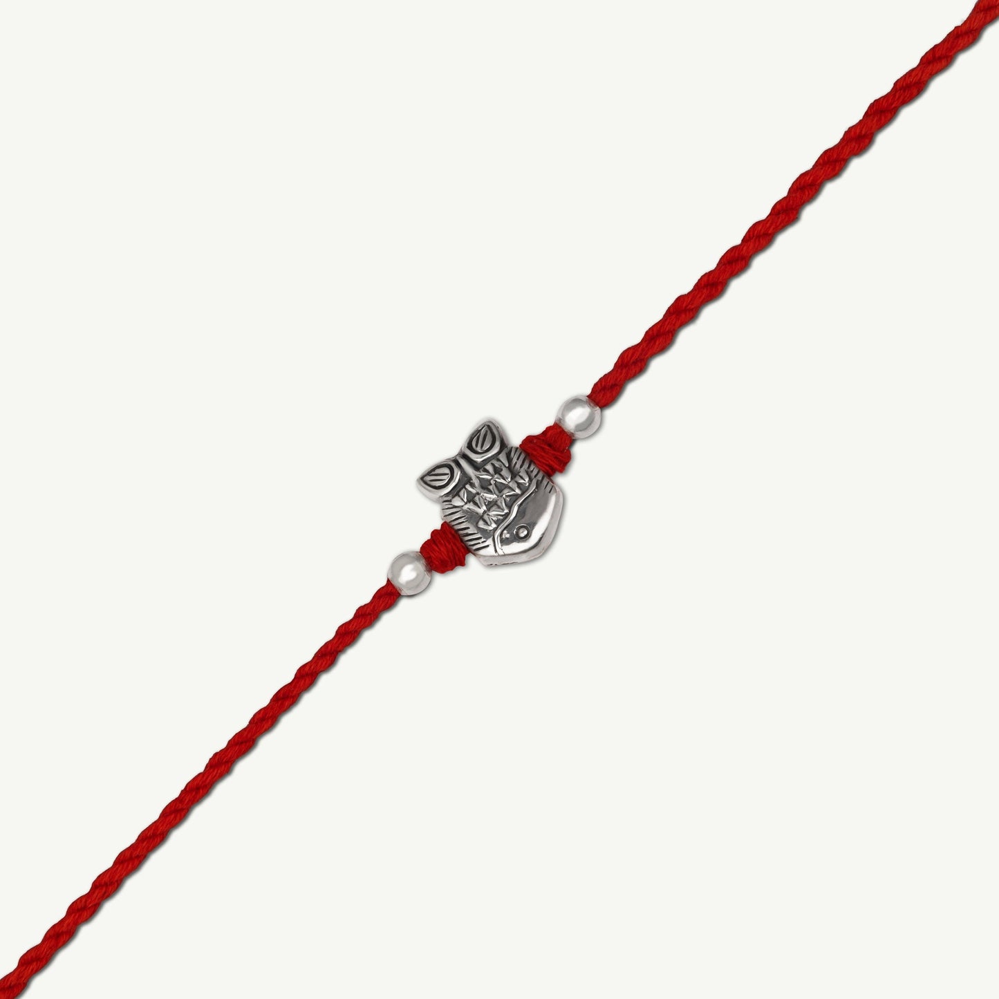 Handcrafted Silver Owl Rakhi - Smith Jewels