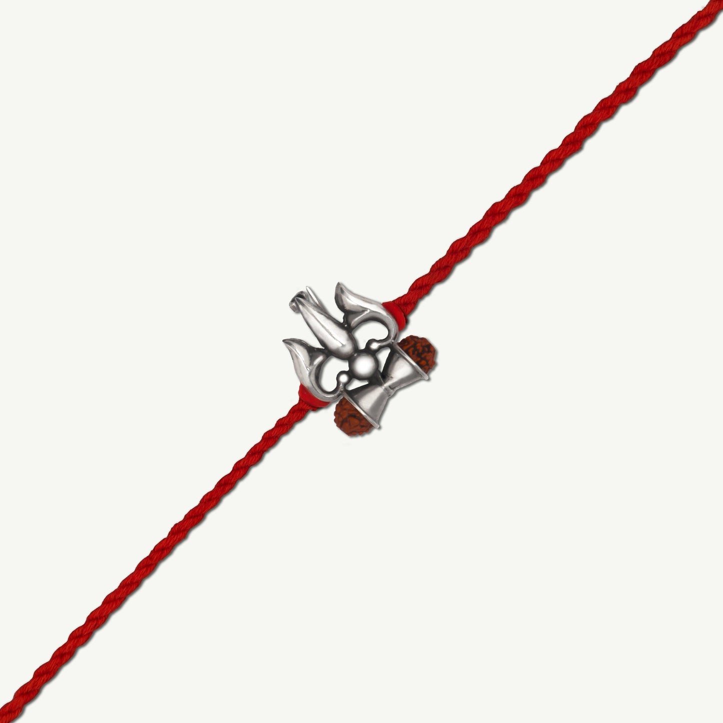 Handcrafted Trishul Damru Rakhi cum Brooch - Smith Jewels