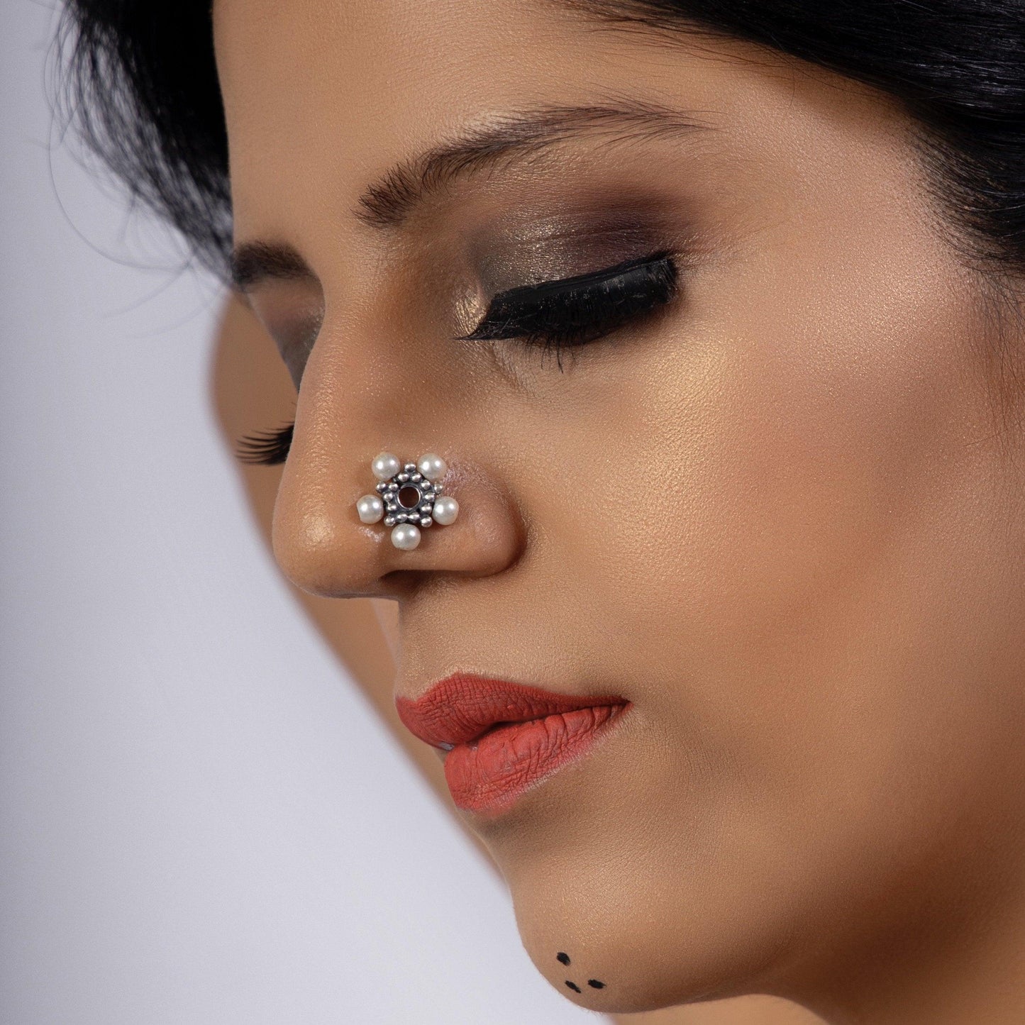 Mogra Nose pin (wire or Clip-on) - Smith Jewels