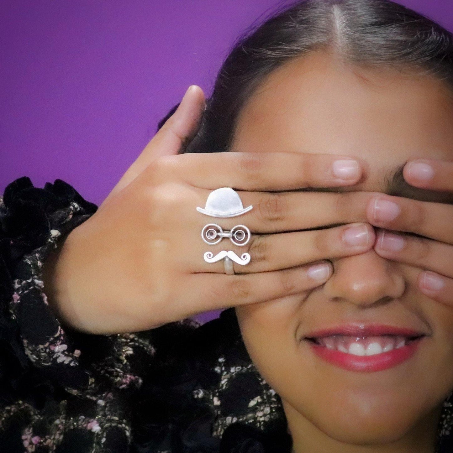 Moustache Emoji Ring - Smith Jewels