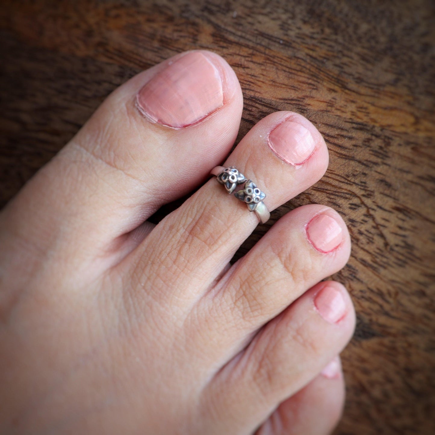 Open Square Toe-ring (Pair) - Smith Jewels