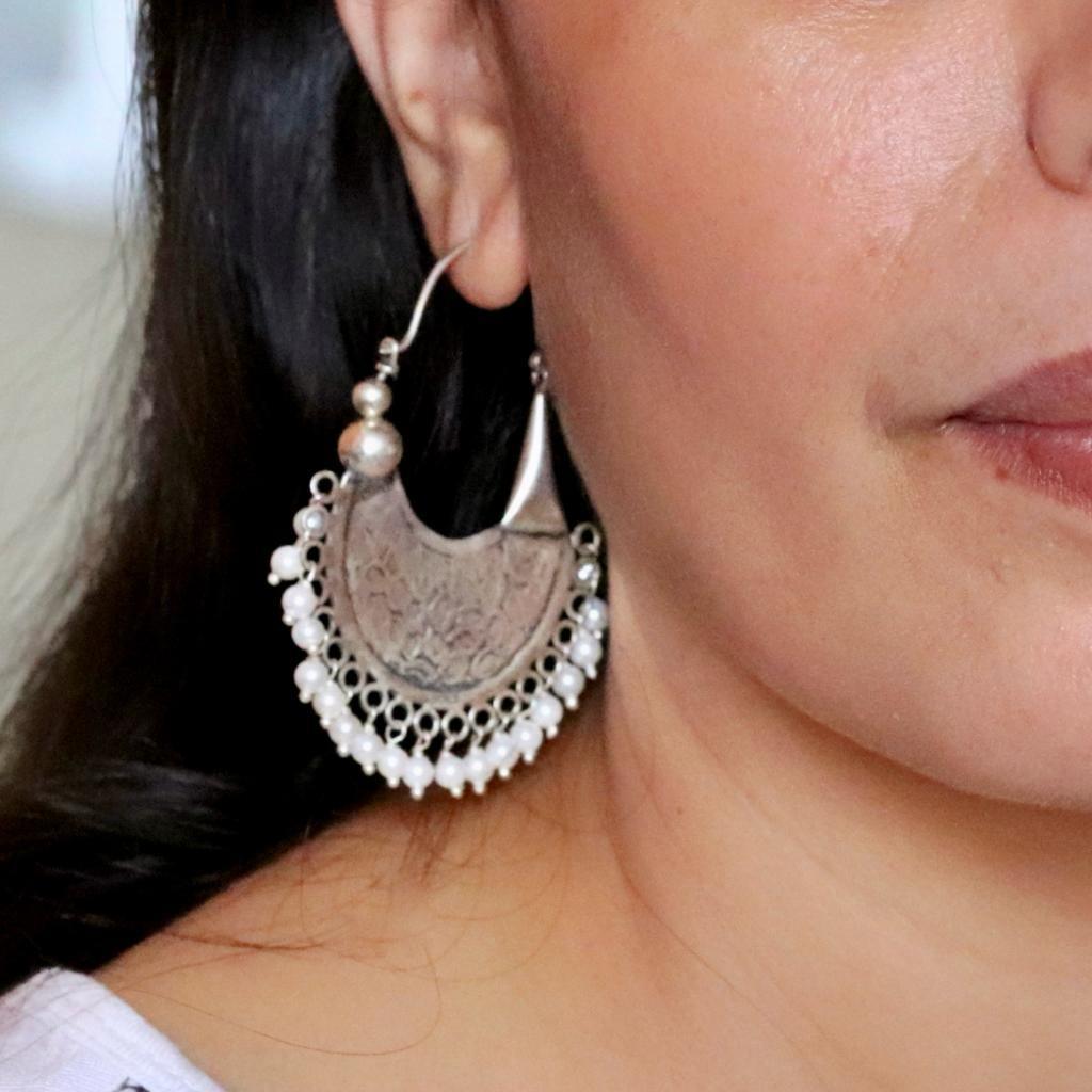 Pearl Chandbali Earrings - Smith Jewels
