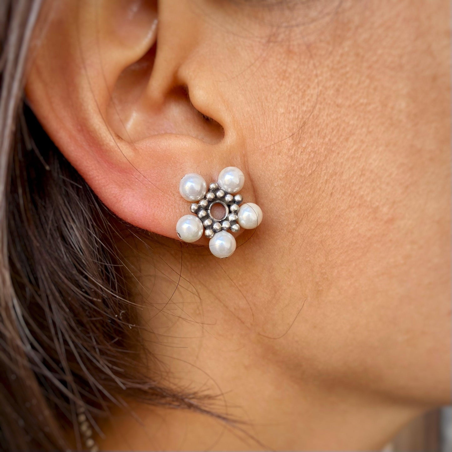 Pearl Flower Earrings - Smith Jewels