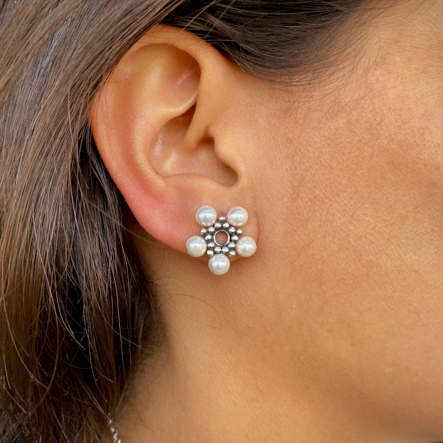 Pearl Flower Earrings - Smith Jewels