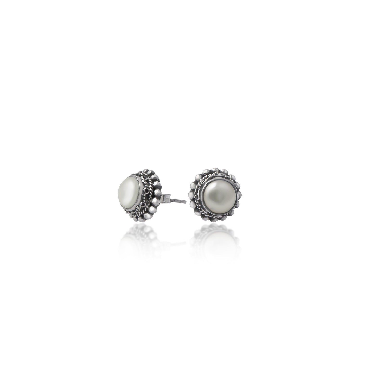 Pearl Rava Studs Earrings - Smith Jewels
