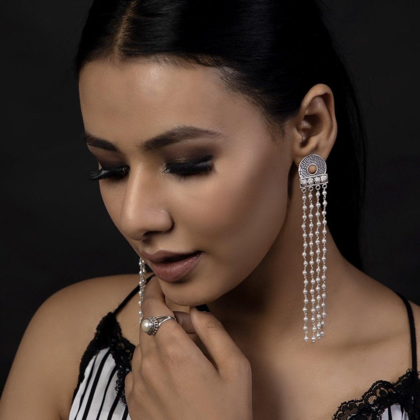 Pearl Waterfall Earrings - Smith Jewels