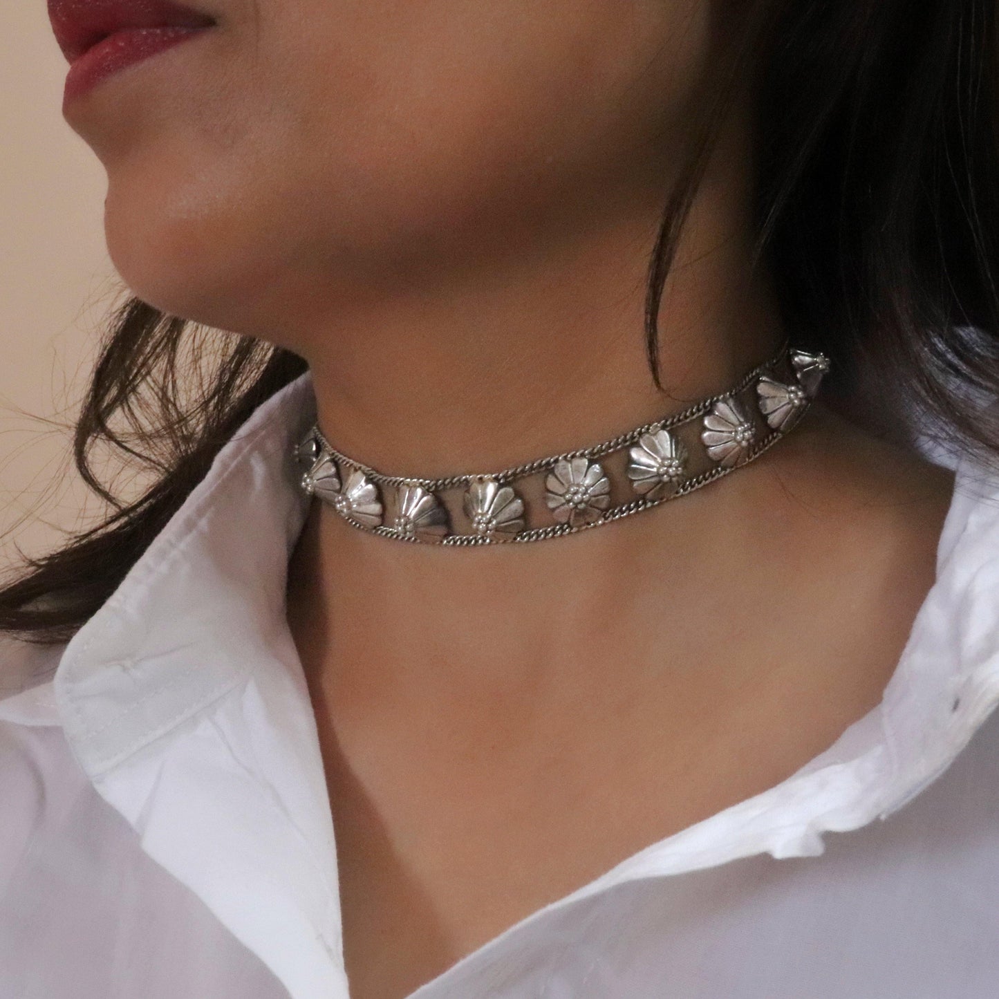 Pointed Flower Choker Set - Smith Jewels