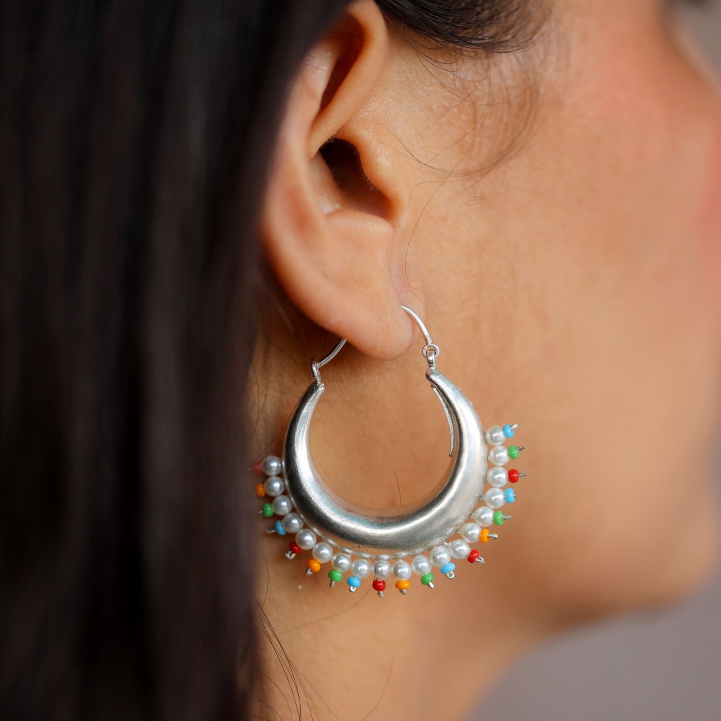 Rainbow Hoop Earrings - Smith Jewels