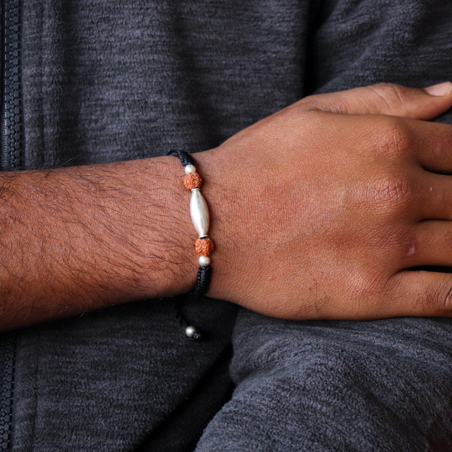 Rice grain Nazarbattu Bracelet( Black/ Red) - Smith Jewels