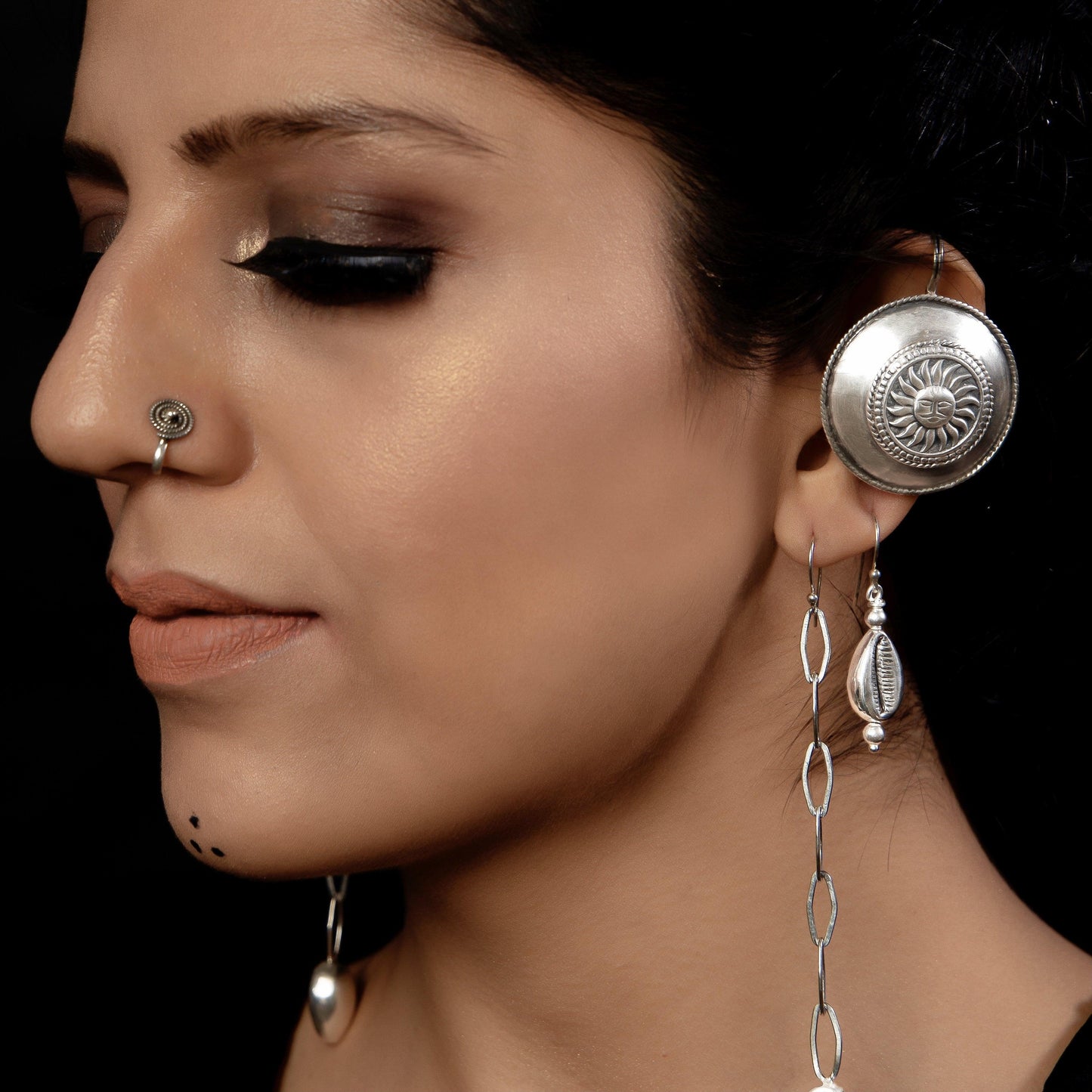 Silver Cowrie Earrings - Smith Jewels