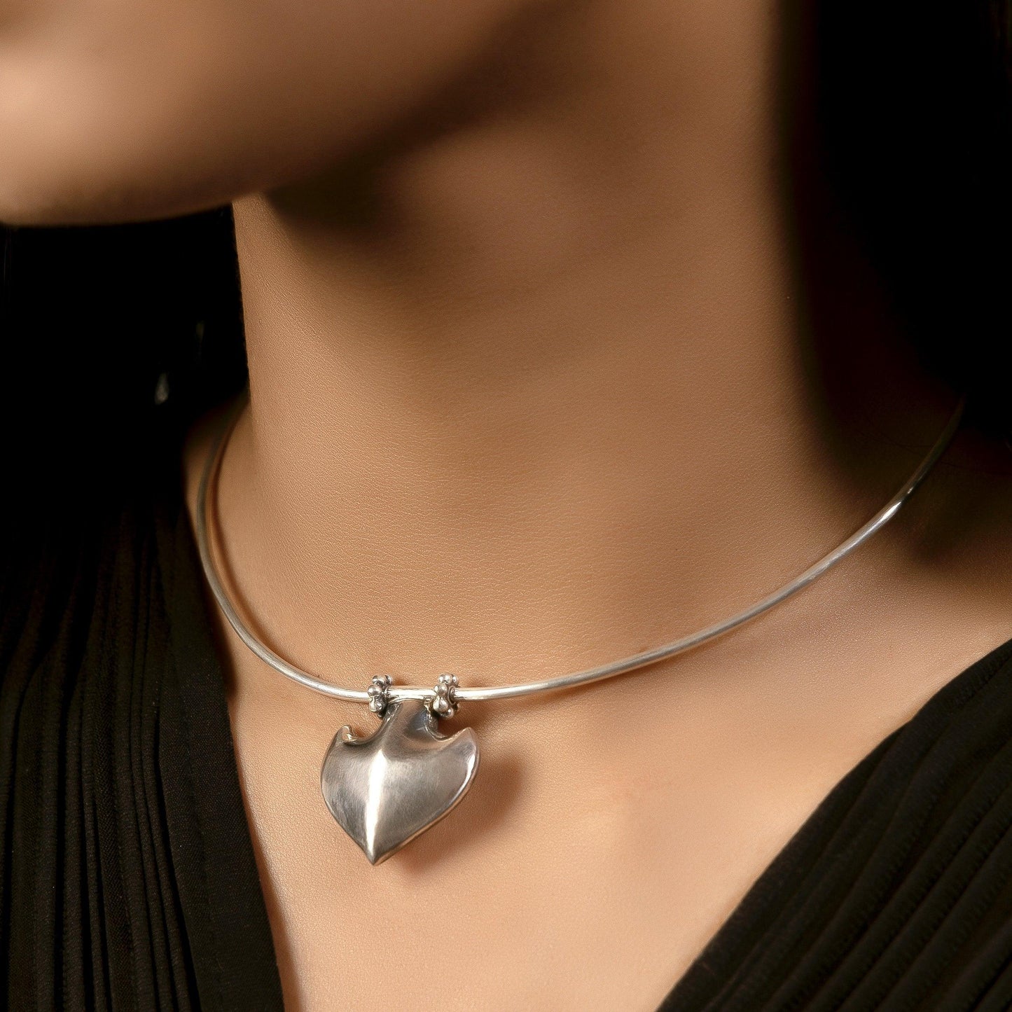 Silver Spade Necklace - Smith Jewels