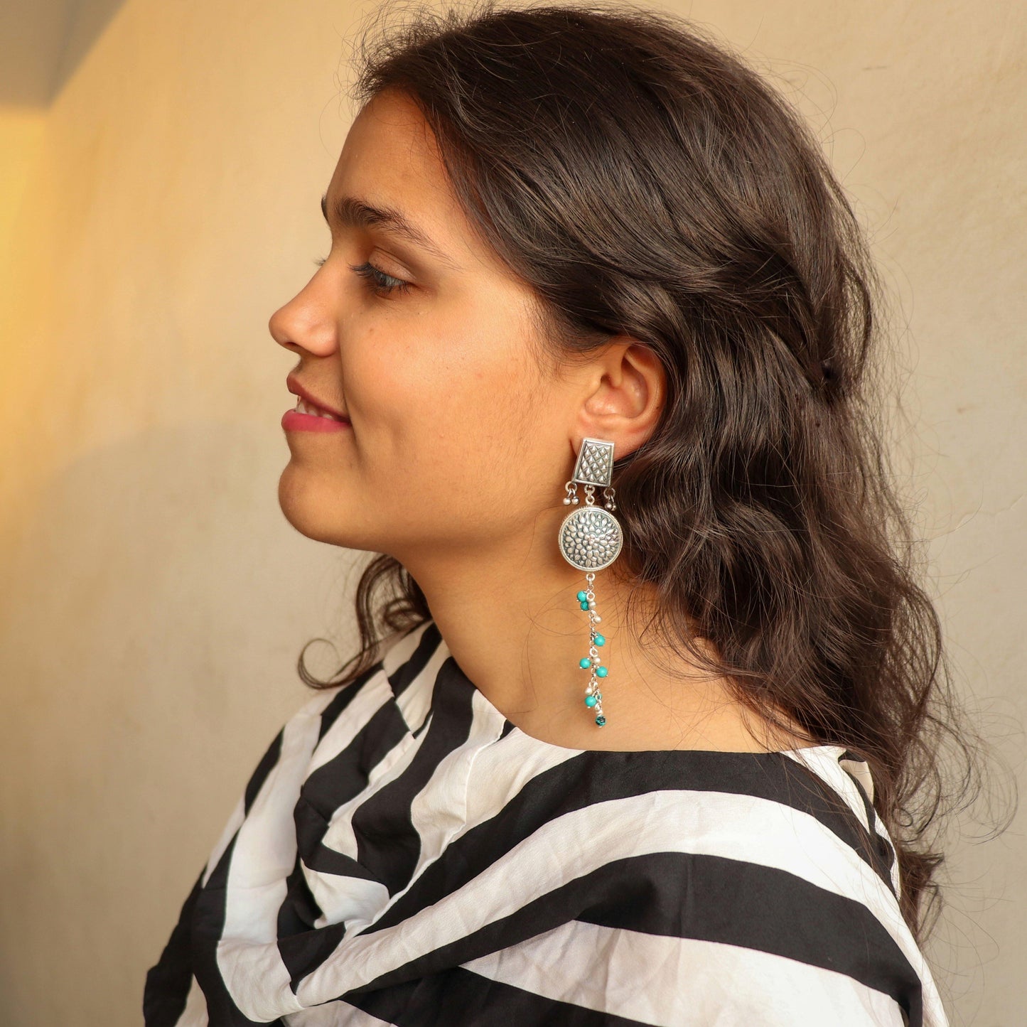 Tri Fusion Turquoise Earrings - Smith Jewels