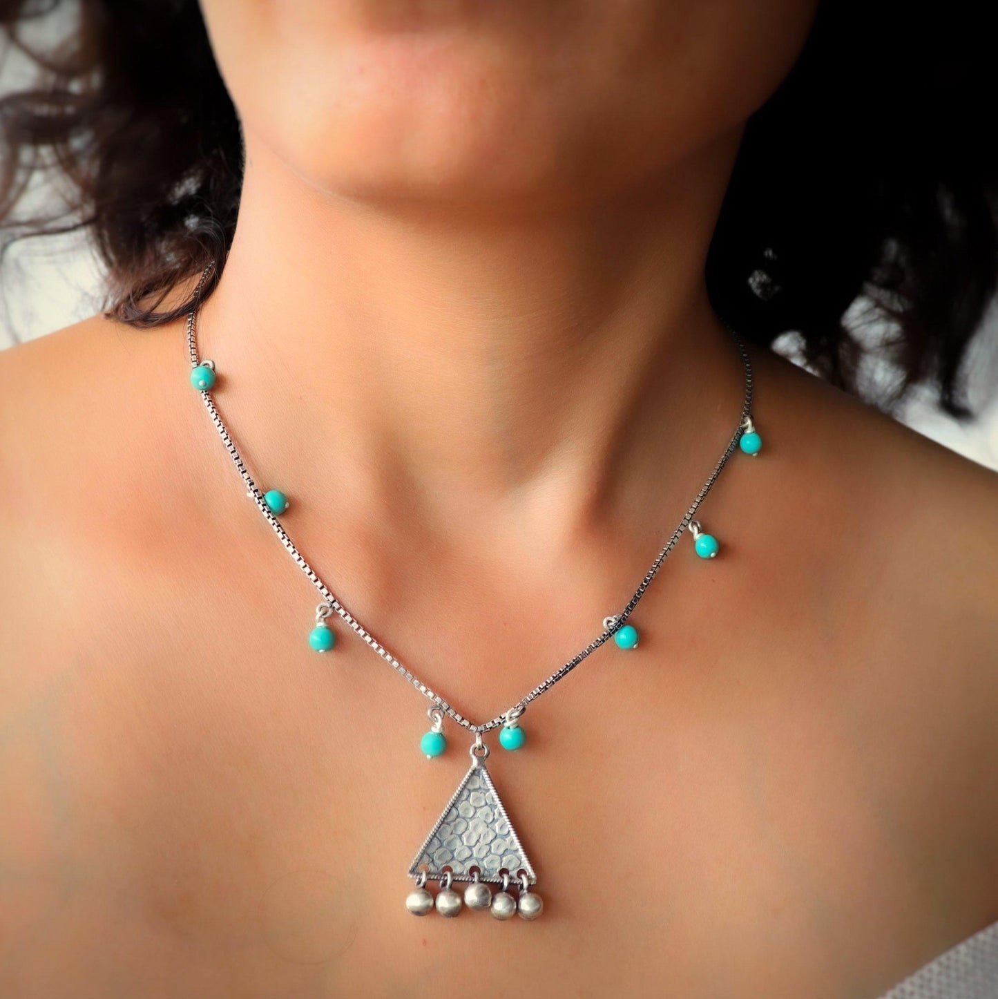 Triangle Bell Necklace Set - Smith Jewels
