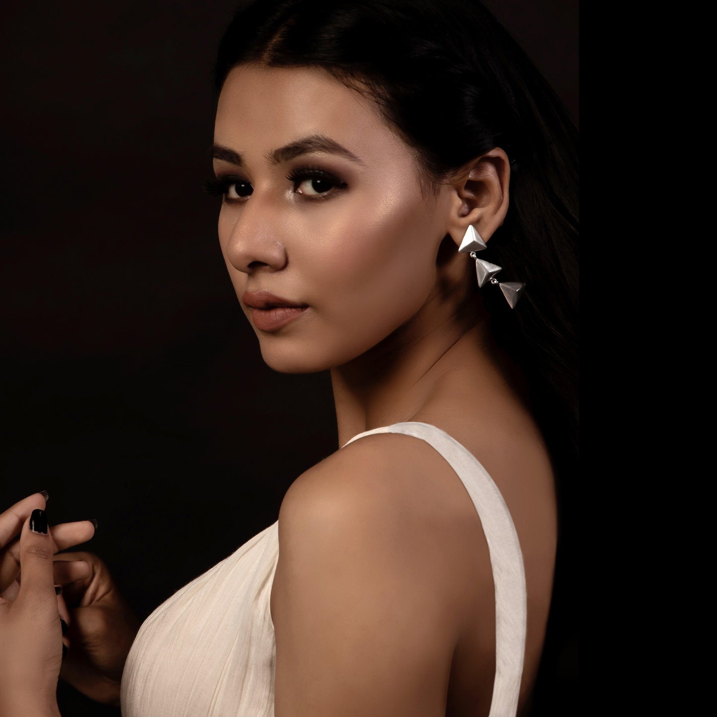 Triple pyramid Earrings - Smith Jewels