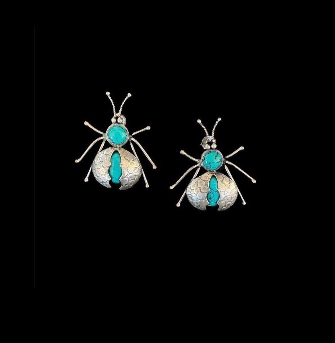 Turquoise Beetle Earrings - Smith Jewels