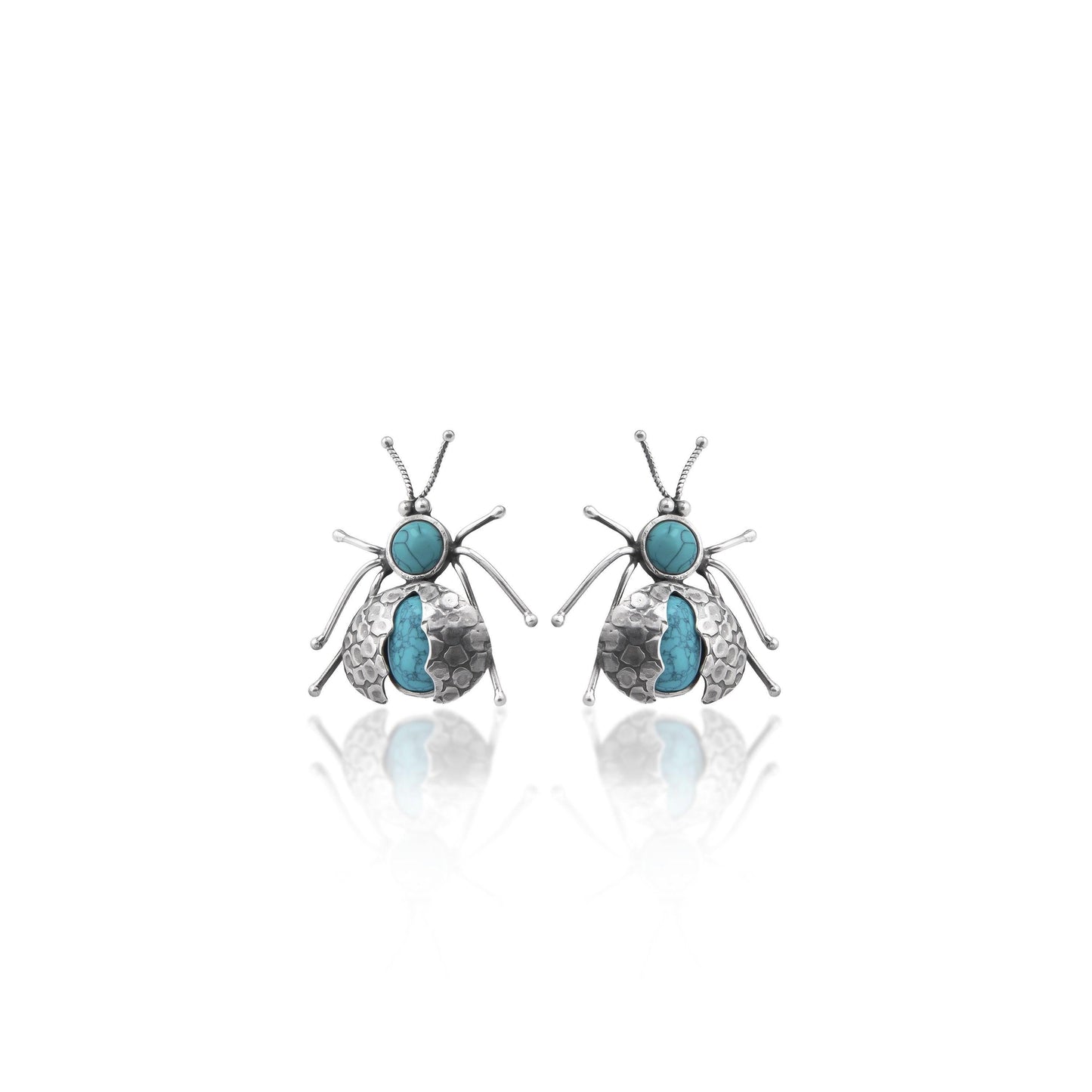Turquoise Beetle Earrings - Smith Jewels