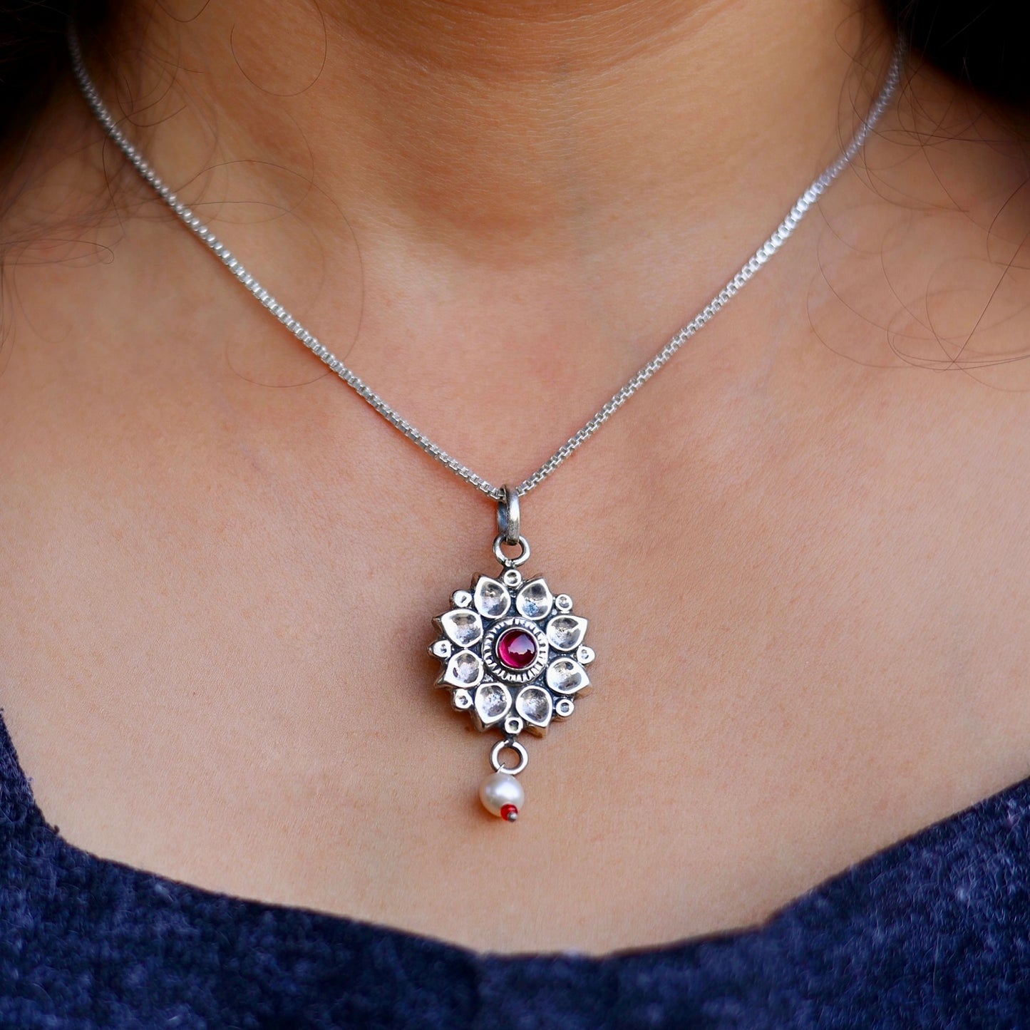 Red Blossom Pendant