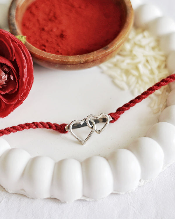 Infinity Heart Watch Charm Rakhi