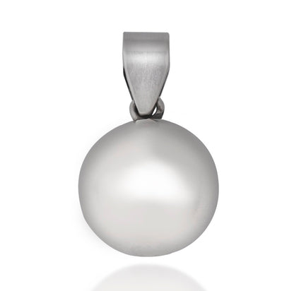 Silver Ball Unisex Pendant ( without chain)