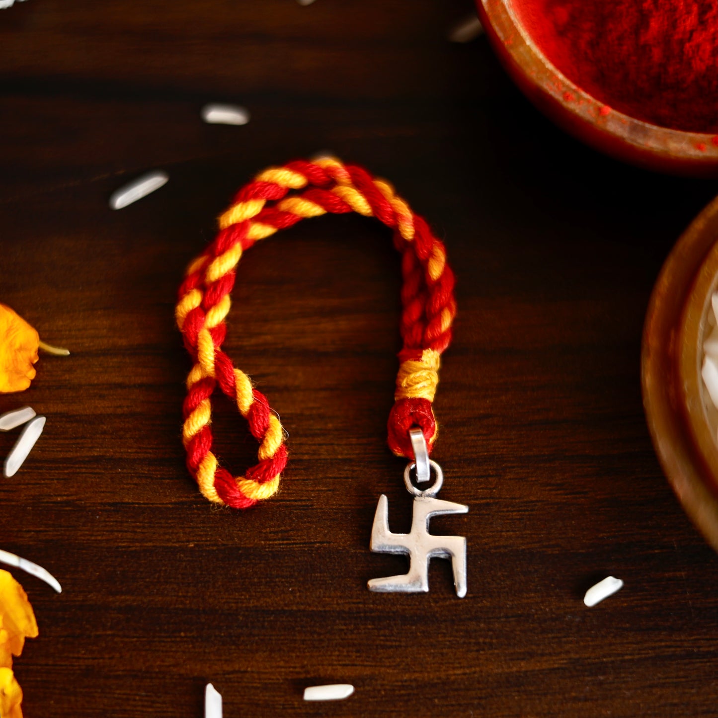 swastik rakhi Bracelet or lumba set