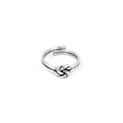 Bloom Knot Silver Ring