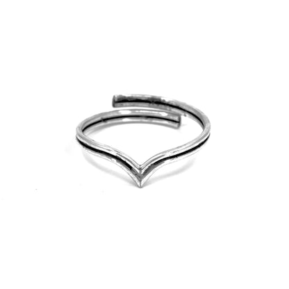 Stacked Chevron Middi Ring