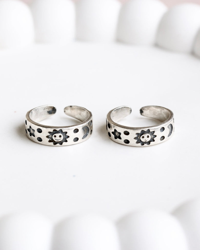 Celestial Bloom Toe Ring (Pair) - Smith JewelsToering