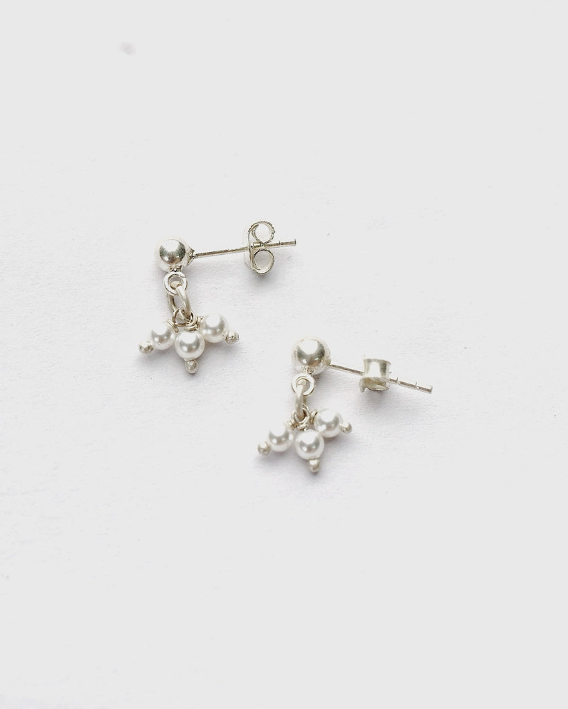 Cluster Pearl Stud Earrings - Smith JewelsEarrings
