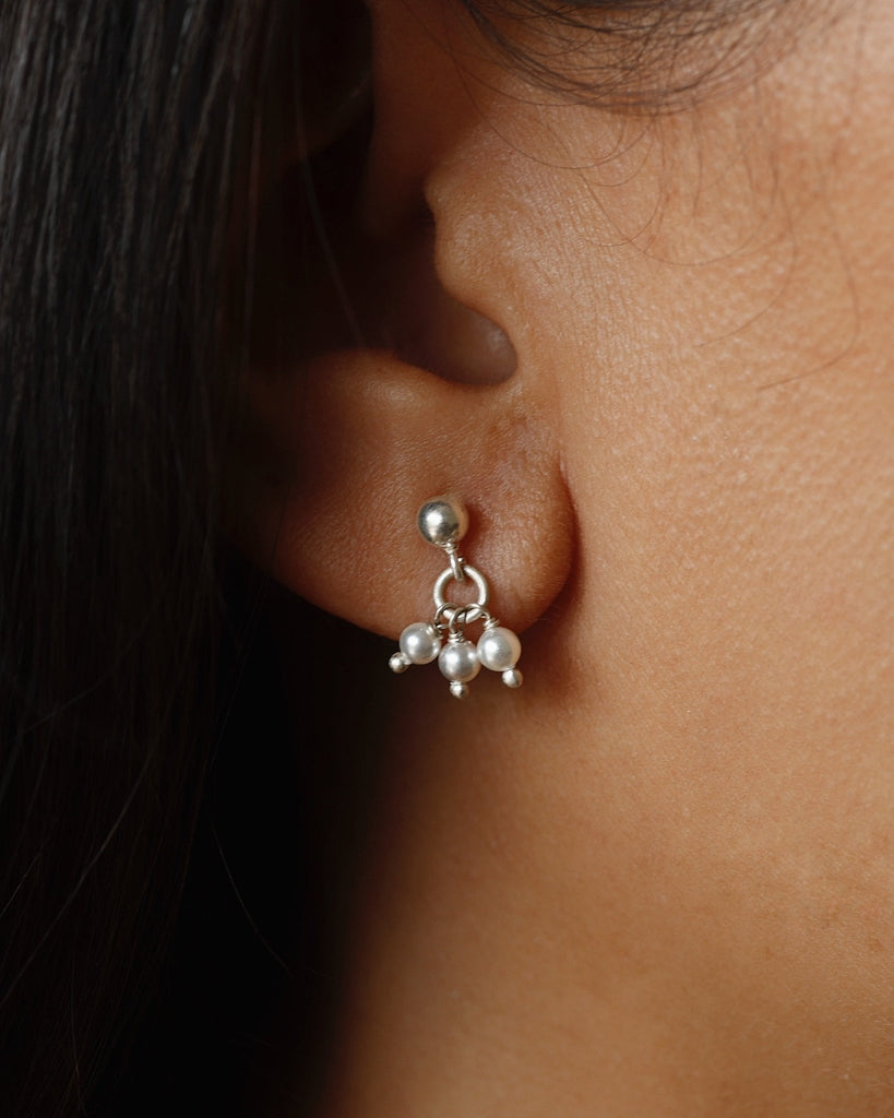 Cluster Pearl Stud Earrings - Smith JewelsEarrings