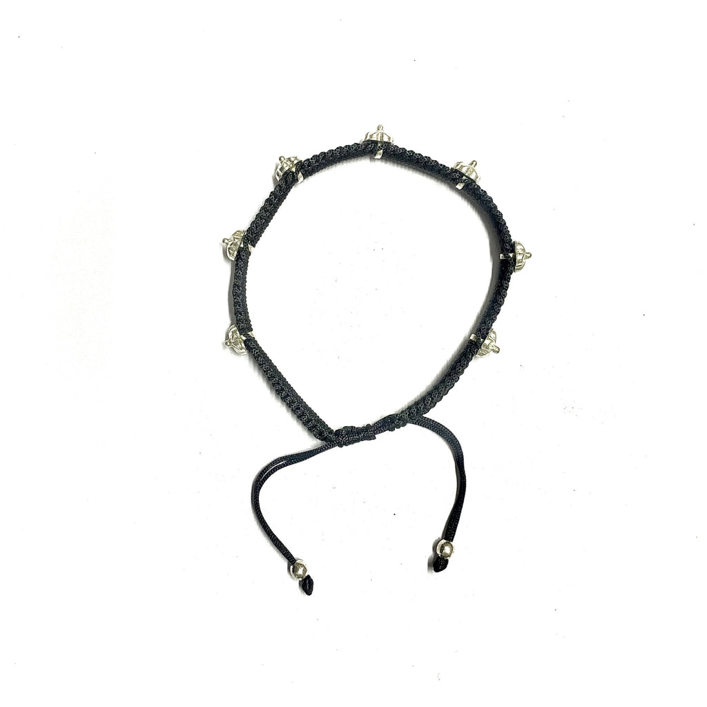 Flower Beads black Anklet - Smith JewelsAnklet