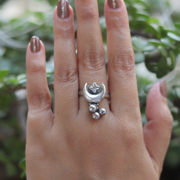 Jodha Silver Ring