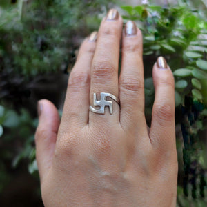 Swastik Unisex Ring
