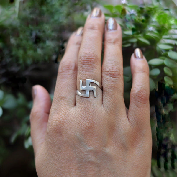 Swastik Unisex Ring