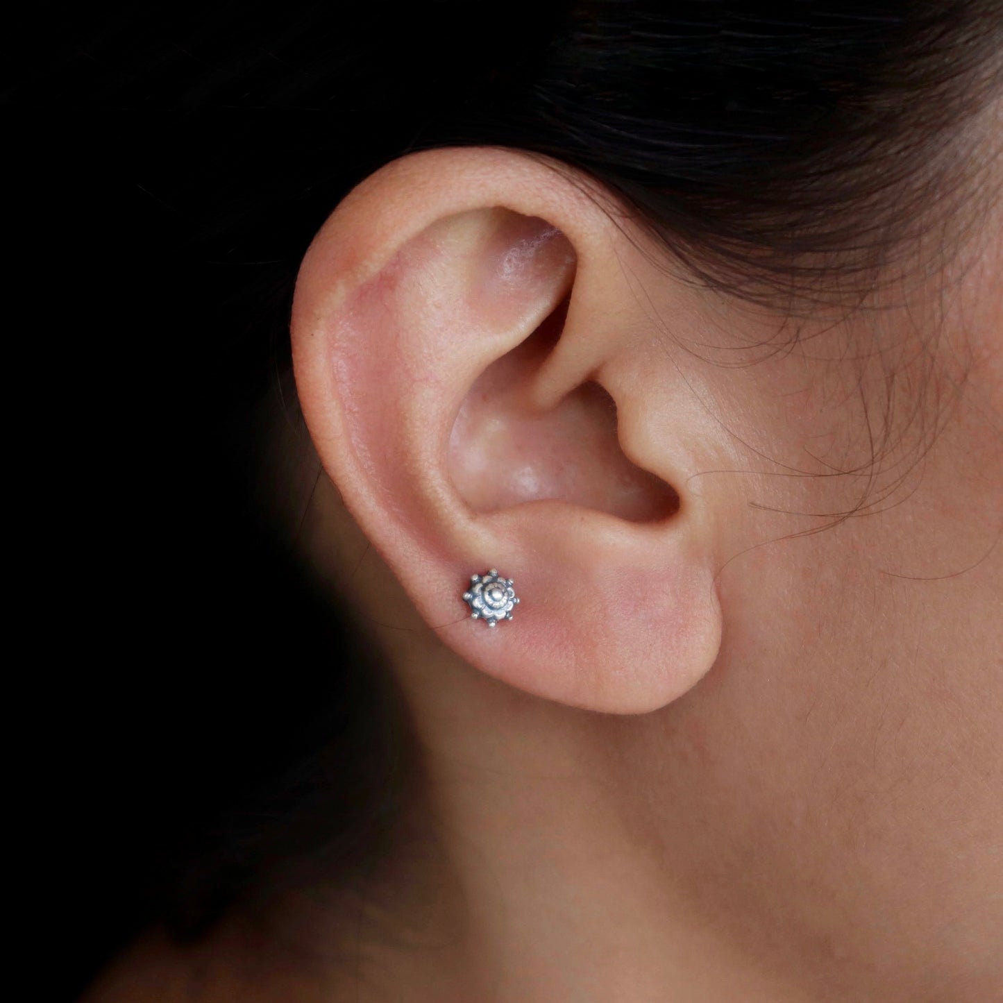 Wild Flower Cartilage or Kids Stud Earrings