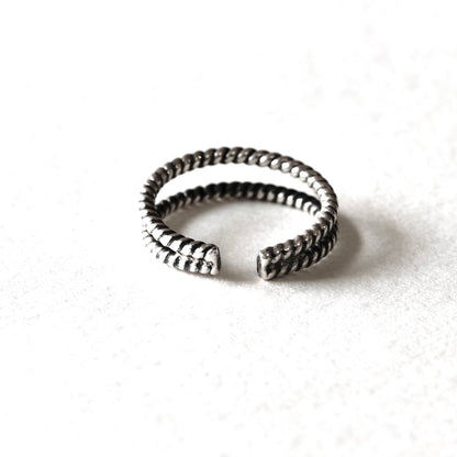 Twin Serenity Stackable Ring